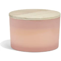 Bougie citronnelle verre et bois