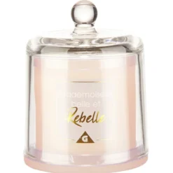 Bougie cloche message senteur Vanille rose