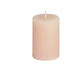 Bougie cylindrique Ø5xH7,5cm - 3 coloris