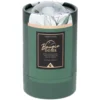 Bougie dans pot avec couvercle dôme en cristal assorti