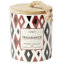 Bougie dans pot céramique