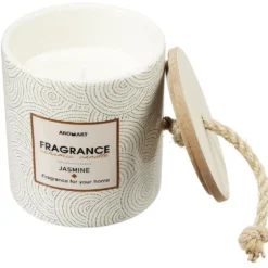 Bougie dans pot céramique design ethnique