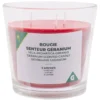 Bougie dans verre 3 mèches senteur Géranium