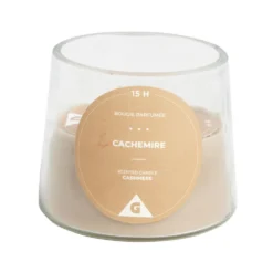 Bougie dans verre senteur cachemire Ø9xH7.5cm