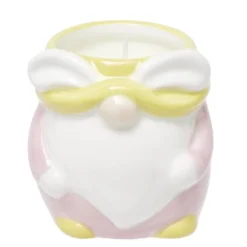 Bougie décorative gnome céramique pastel H7cm (2 modèles)