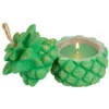 Bougie en forme d'ananas avec couvercle