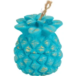 Bougie en forme d'ananas avec couvercle