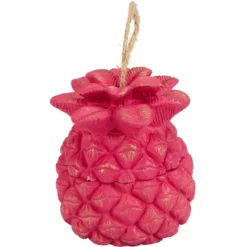 Bougie en forme d'ananas avec couvercle