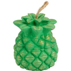 Bougie en forme d'ananas avec couvercle