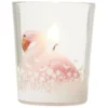 Bougie flamand rose H.6cm