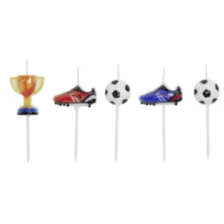 Bougie football pique x5