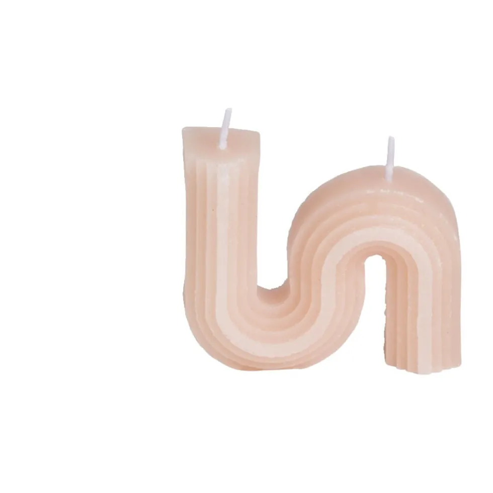 Bougie forme géométrique 9x2xH8cm