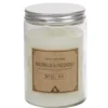Bougie grise dans pot en pvc couvercle senteur magnolia patchouli