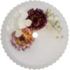 Bougie à LED dans boîte déco fleurs séchées