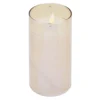 Bougie à LED doré Ø7,5xH10cm x3