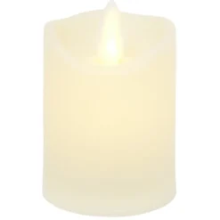 Bougie LED flamme vascillante Ø5,2xH6cm