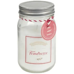 Bougie message dans pot fuchsia parfum passion