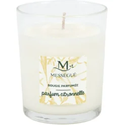 Bougie naturelle parfumée citronnelle Mességué
