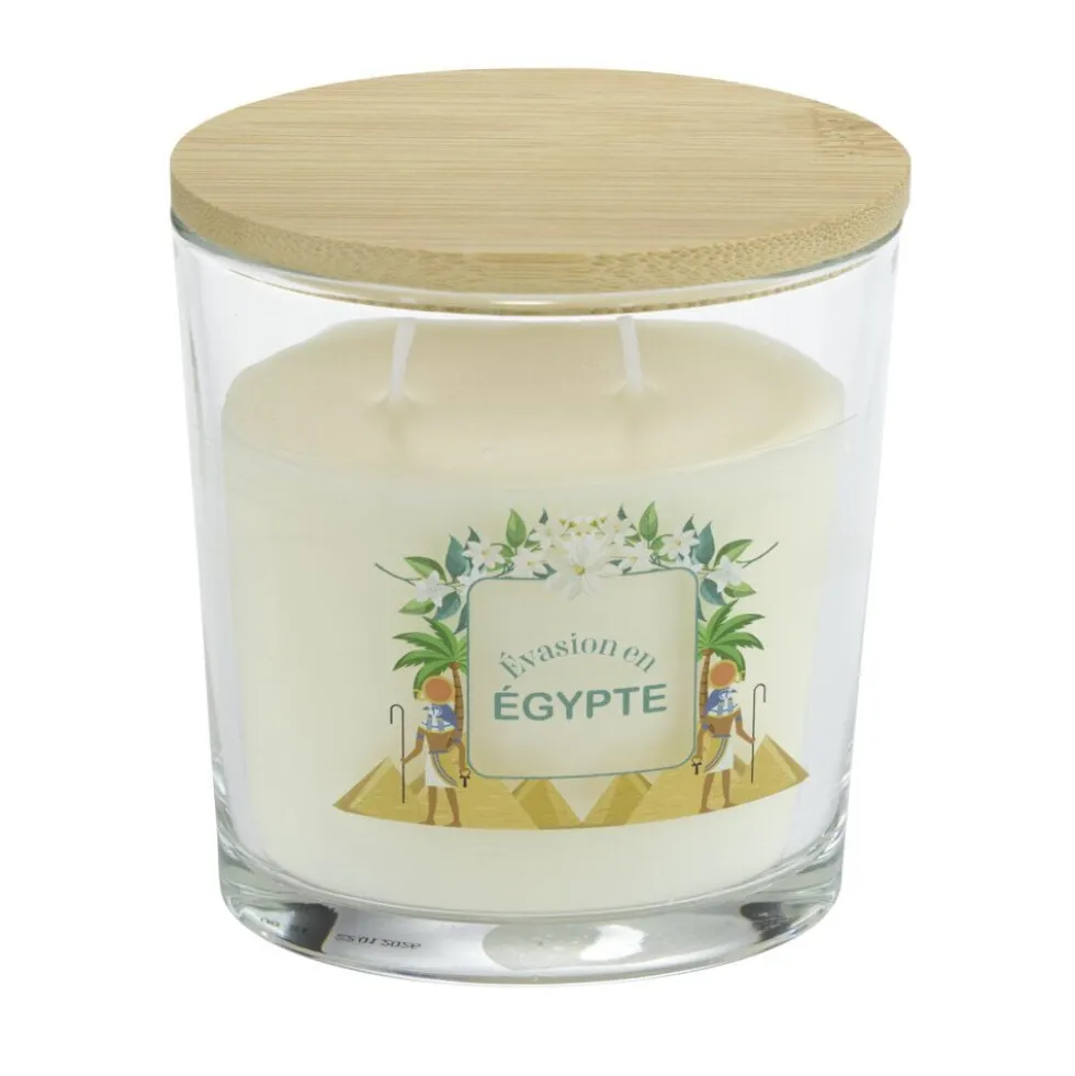 Bougie parfumée Ambiances Devineau 2 mèches Madagascar senteur vanille 30H