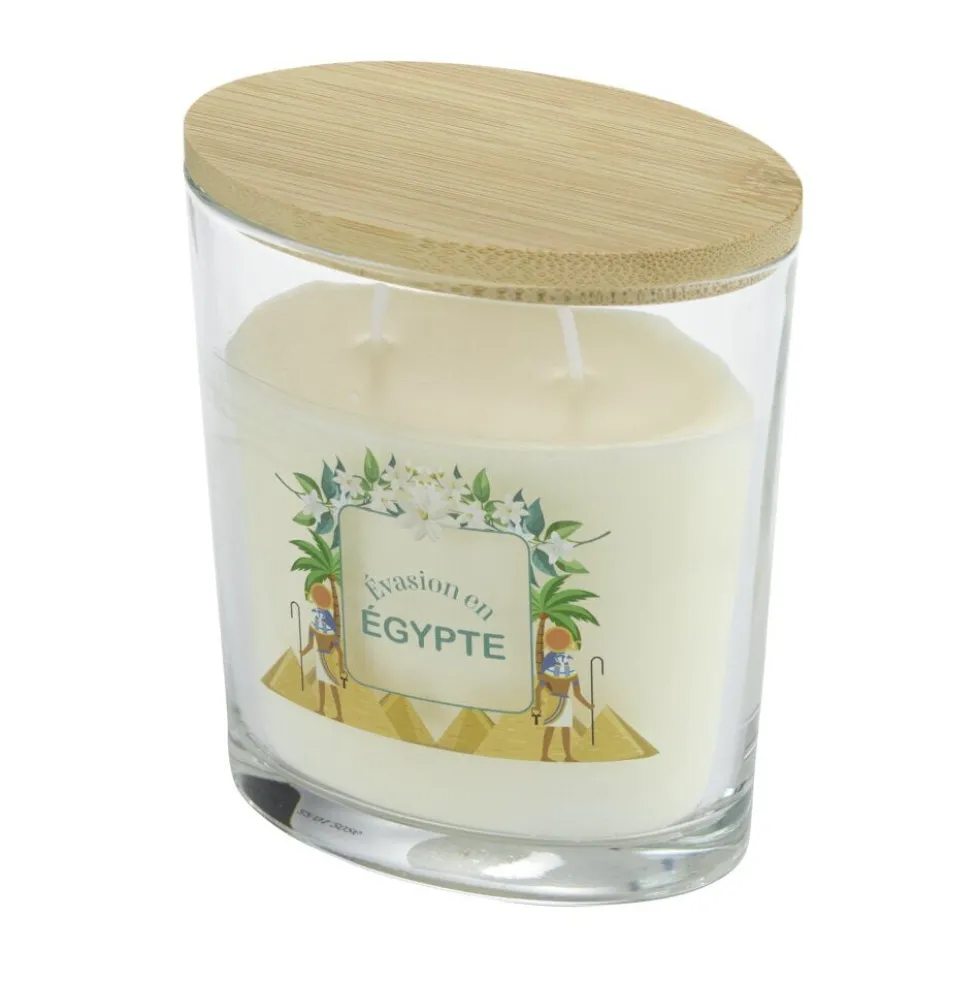 Bougie parfumée Ambiances Devineau 2 mèches Madagascar senteur vanille 30H