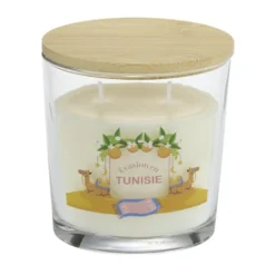 Bougie parfumée Ambiances Devineau 2 mèches Tunisie senteur fleur d'oranger 30H