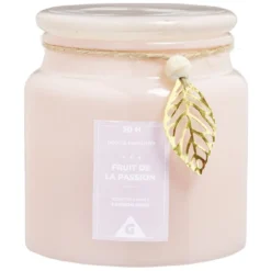 Bougie parfumée dans bonbonnière senteur fruit de la passion 30H