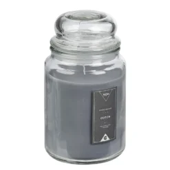 Bougie parfumée dans Bonbonnière senteur poudre de Coton Gris