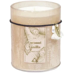 Bougie parfumée dans pot déco pampilles
