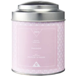 Bougie parfumée dans pot en métal senteur passion