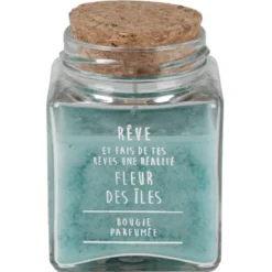 Bougie parfumée dans pot en verre