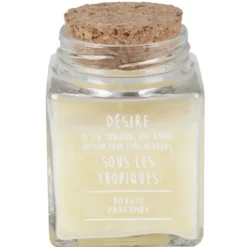 Bougie parfumée dans pot en verre