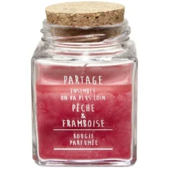 Bougie parfumée dans pot en verre