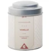 Bougie parfumée dans pot métal gris et ivoire senteur vanille 26H