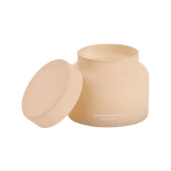 Bougie parfumée dans verre mat avec bouchon Ø9xH7cm (3 modèles)