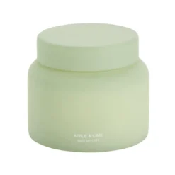 Bougie parfumée dans verre mat avec bouchon Ø9xH7cm (3 modèles)