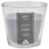 Bougie parfumée dans verre senteur coton gris