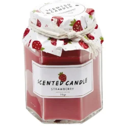 Bougie parfumée imitation pot de confiture
