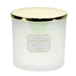 Bougie parfumée XXL en verre irridescent Ø15xH15cm (3 modèles)