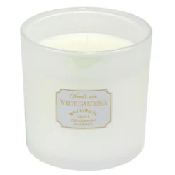 Bougie parfumée XXL en verre irridescent Ø15xH15cm (3 modèles)