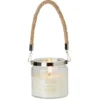 Bougie photophore avec anse corde Sylver orchid