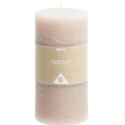 Bougie pilier marron 50H