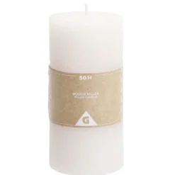 Bougie pilier rose 50H