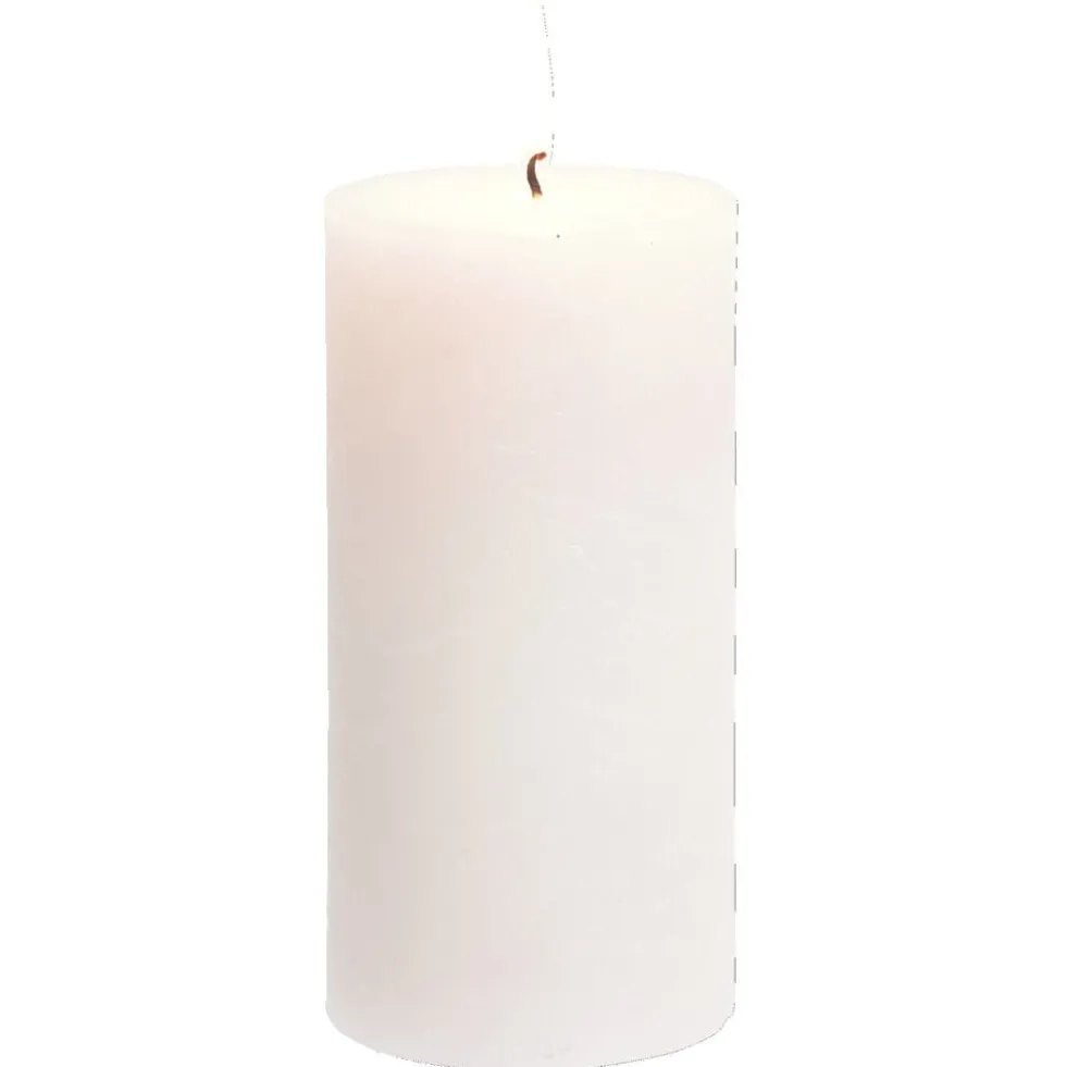 Bougie pilier rose 50H
