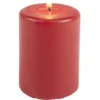 Bougie pilier rouge Ø7xH10 cm