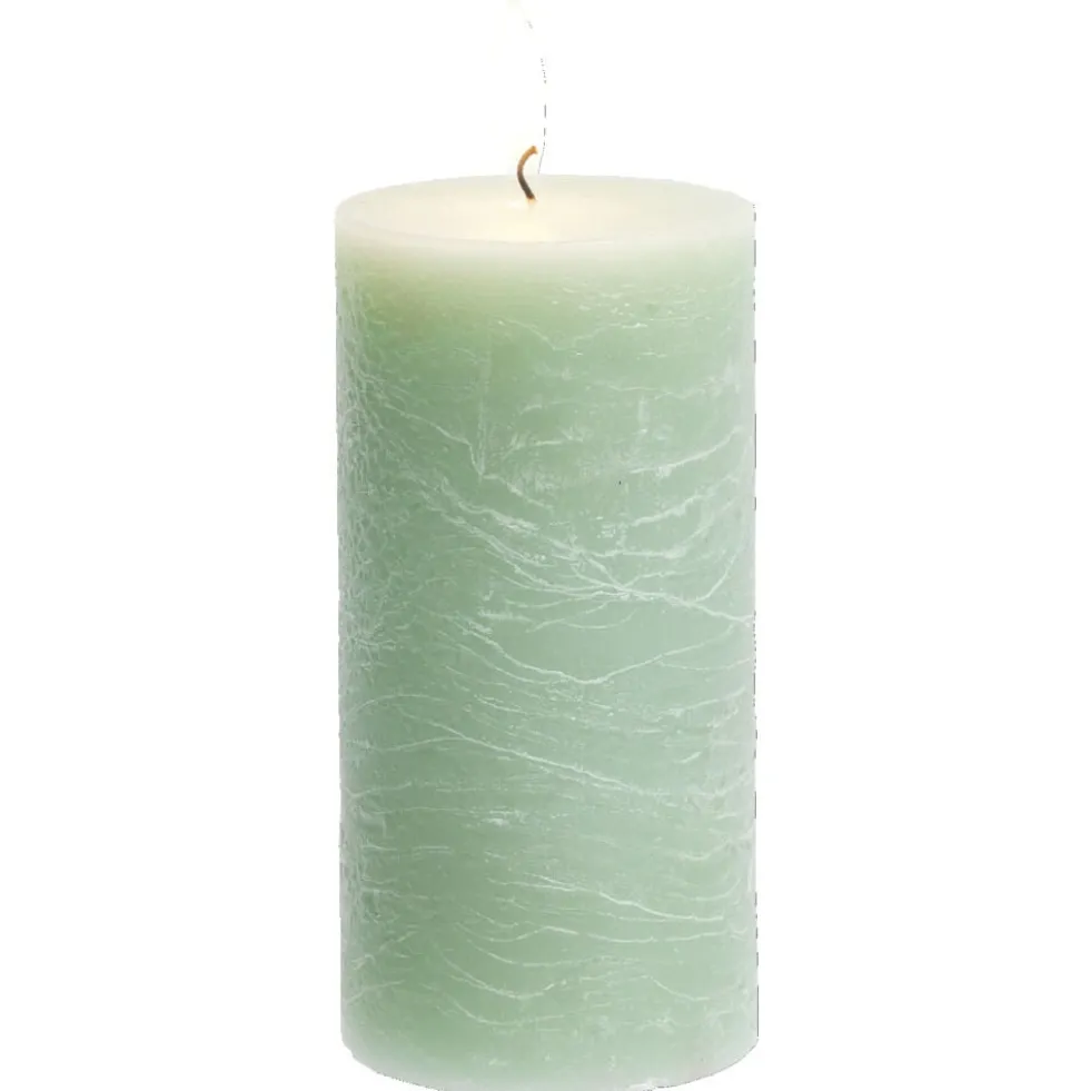 Bougie pilier verte 50H
