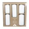 Bougie pilier x5 cire blanche 5 formats