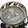 Bougie pot en verre motif pelage animal Ø10xH12,5cm (2 modèles léopard ou tigre)