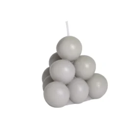 Bougie ronde à bulles Ø7,8xH6,8cm