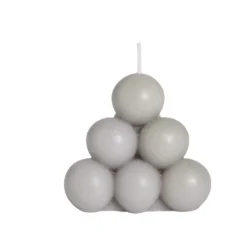 Bougie ronde à bulles Ø7,8xH6,8cm
