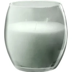 Bougie XL dans verre coloré gris senteur coton 36H